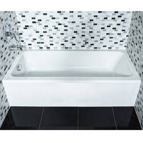 American Standard Evolution II 60”X30”X15” inch Integral Apron Bathtub Above Floor Rough with Right-hand Outlet