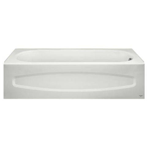 American Standard Colony 5x30 Inch Integral Apron Bathtub Above Floor Rough Right-hand Outlet with Slip Resistant Foor and Sound Deadening 60″ x 30″ x 16-1/4″