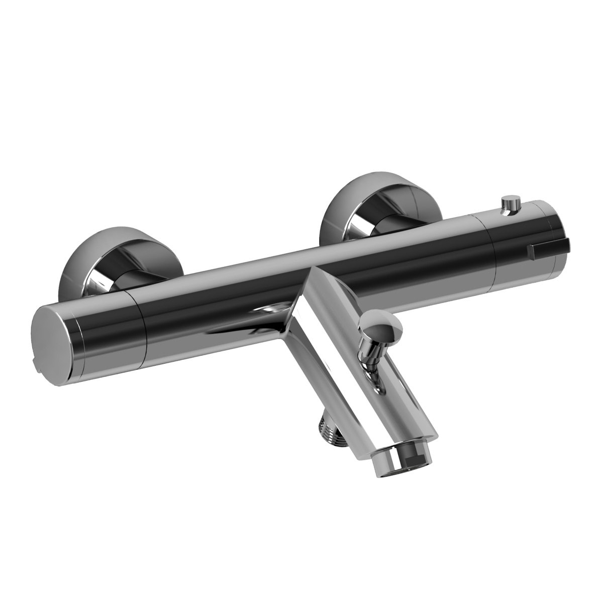 Riobel 1/2 Inch Thermostatic External Bar With Diverter And Tub Spout Chrome