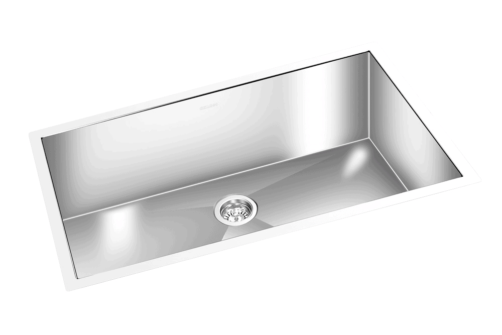 GEM single bowl under mount satin square sink 31”19”x 10