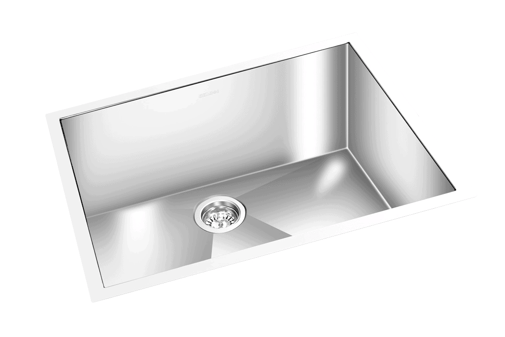 GEM single bowl under mount satin square sink 25”x20”x 10
