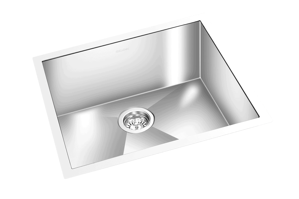 GEM single bowl under mount satin square sink 23″x18″x10″