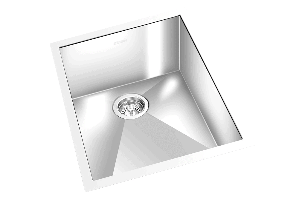 GEM single bowl under mount satin square sink 19”x 20″x 10″