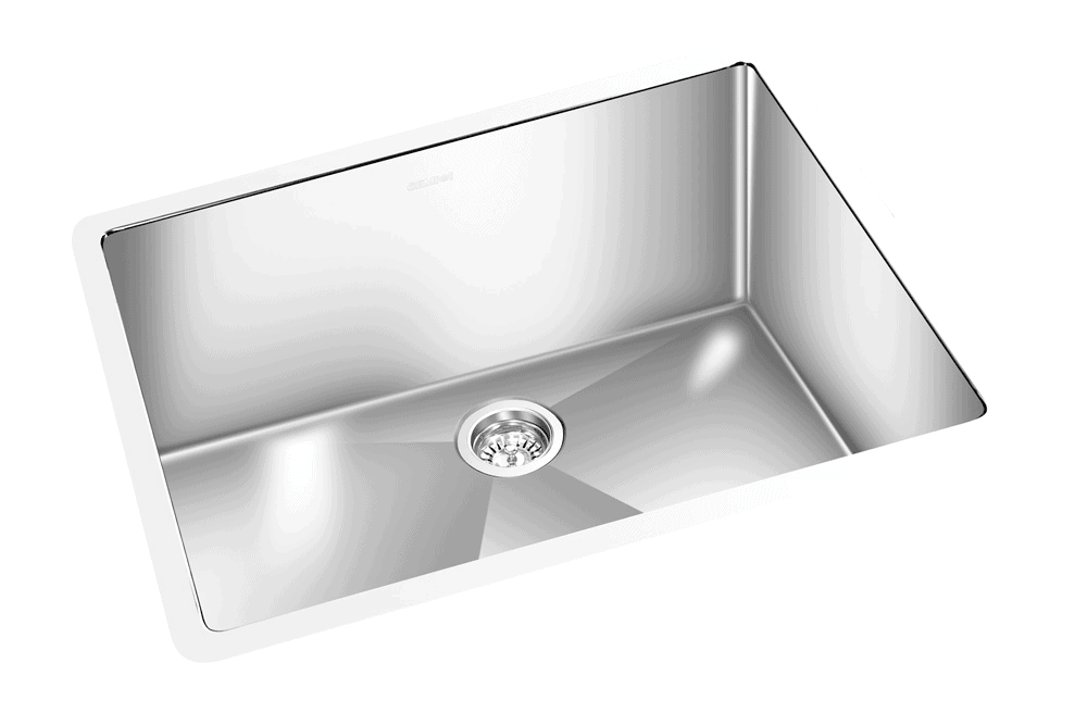 GEM single bowl under mount satin square sink 25"x18"x9"