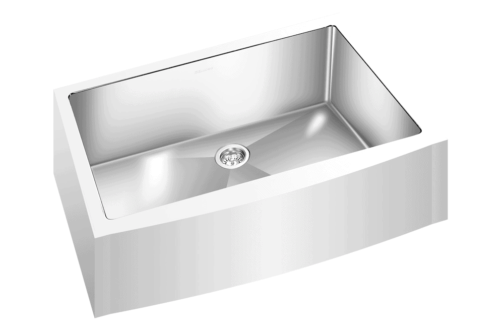 GEM single bowl under mount satin square Apron sink 32”x20”x 10″