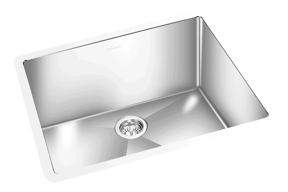 GEM single bowl under mount satin sink 23"x18"x10"