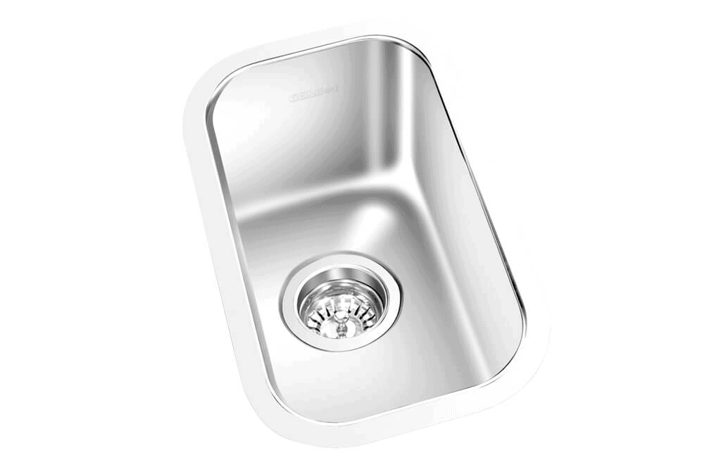 GEM single bowl under mount satin GE Series sink 8”x13”x 6″
