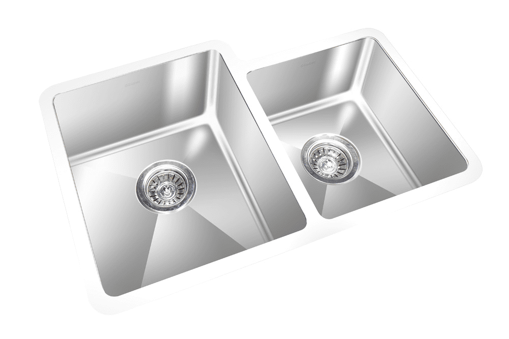 GEM double bowl under mount satin square sink 27″x29″x9″