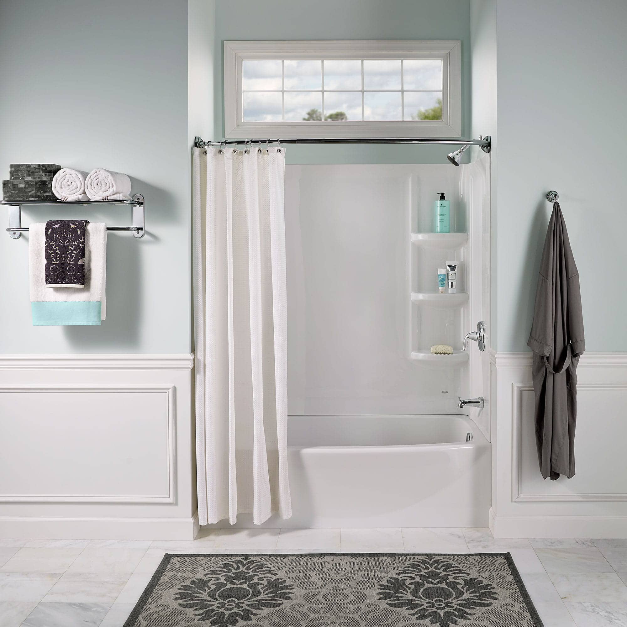 American Saver 60 x 34 Inch Integral Apron Bathtub with Right-Hand Drain