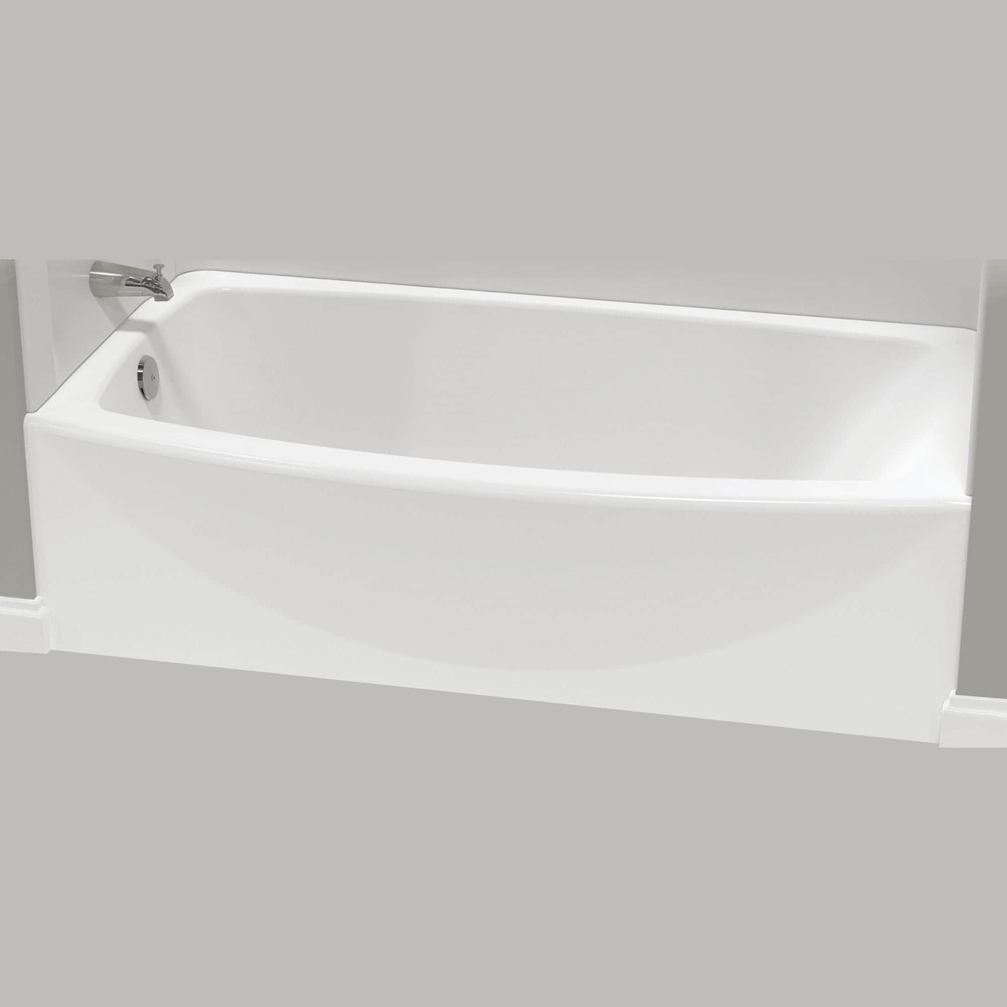 American Saver 60 x 34 Inch Integral Apron Bathtub with Left-Hand Drain